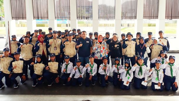 Ketua PMI Lampung Riana Sari Arinal Lepas Kontingen PMR Bertanding ke Jumbara PMR Tingkat Nasional IX