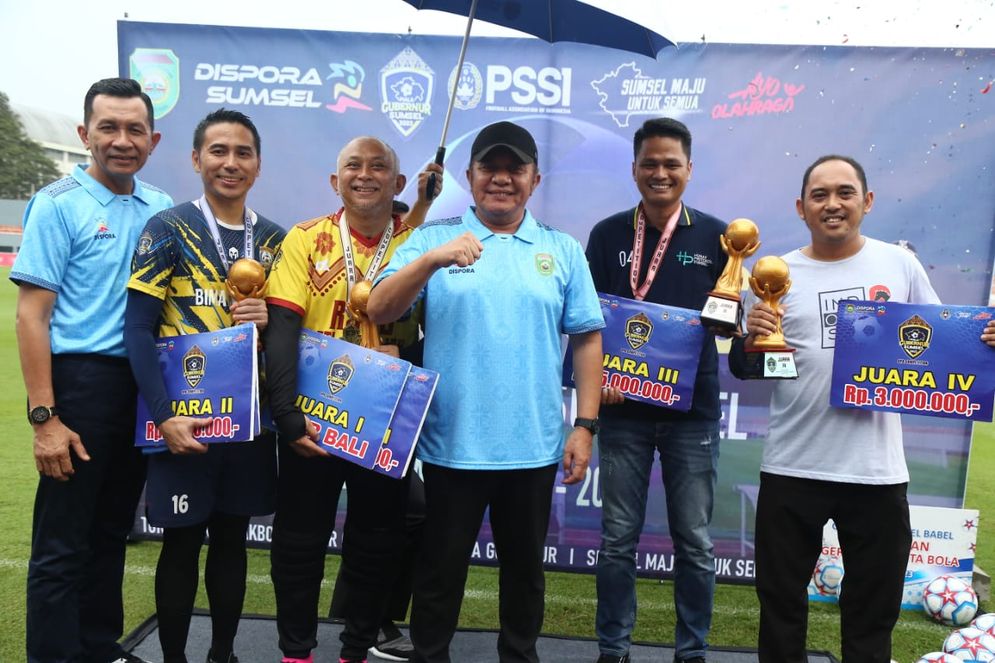 Sukses Gelar Turnamen Sepak Bola  Antar OPD, Herman Deru Langsung  Buka Turnamen  U20 Piala Gubernur Sumsel Tahun 2023