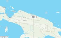 Pusat gempa berada di darat 69 km Barat Daya Keerom