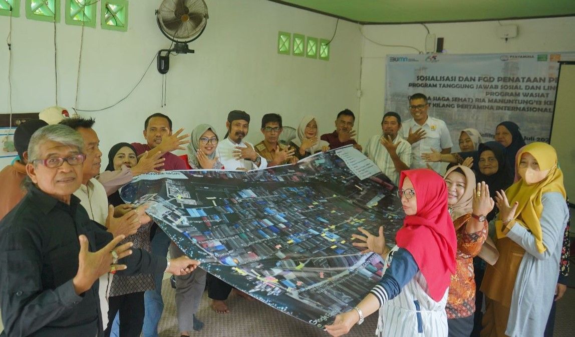 Wujudkan Permukiman Sehat di Kampung Atas Air, Kilang Pertamina Balikpapan Gelar FGD