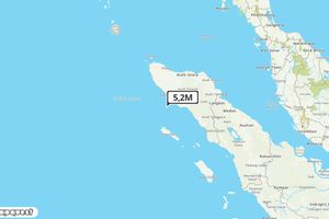 Pusat gempa berada di laut 63 km Barat Daya Meulaboh
