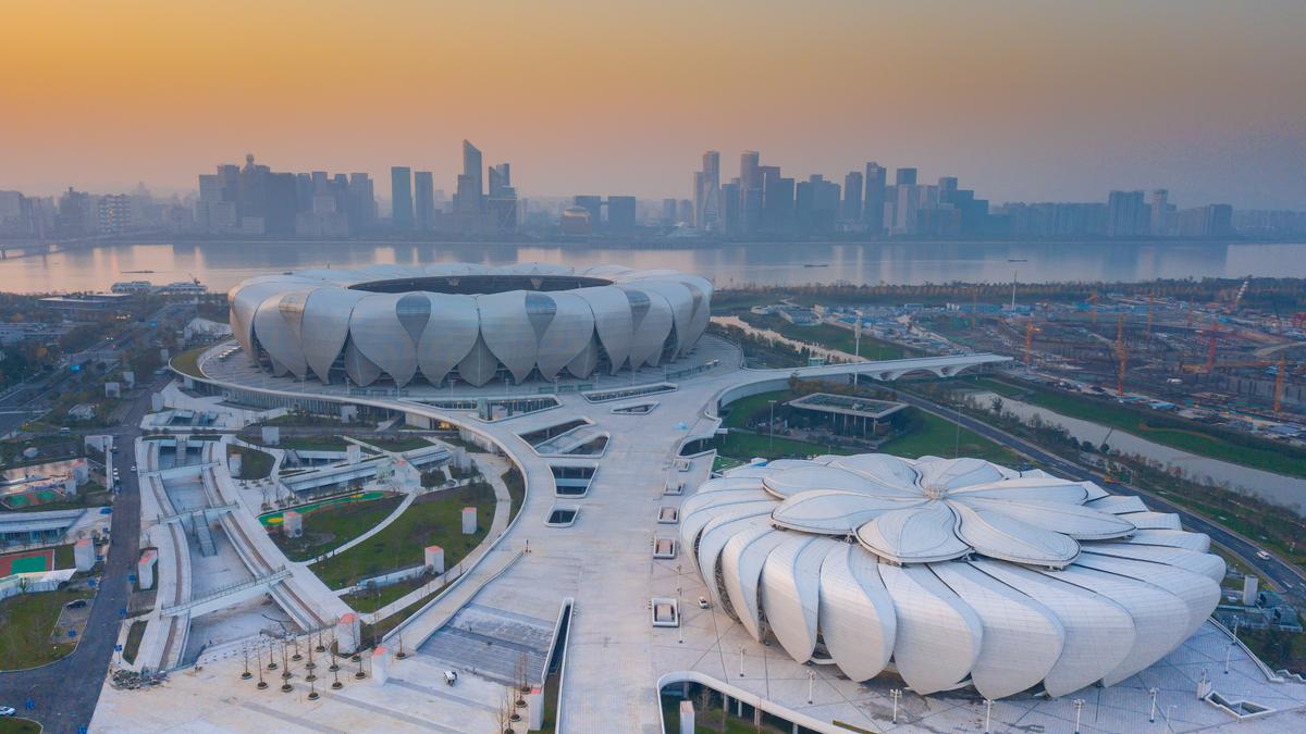 The Hangzhou Sports Park Stadium menjadi salah satu venue Asian Games 2023.