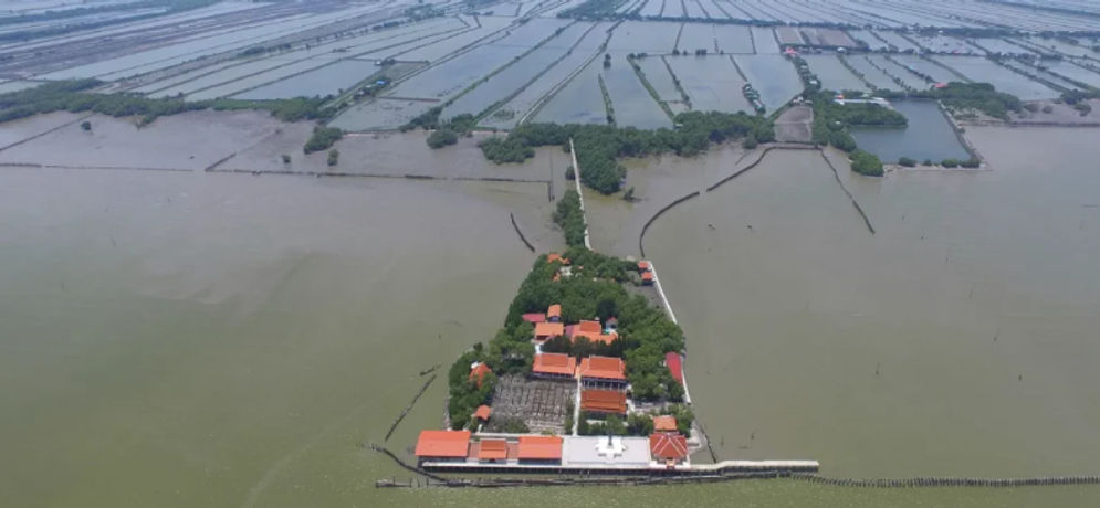 Ban Khun Samut Chin di Thailand Tenggelam Akibat Naiknya Permukaan Laut