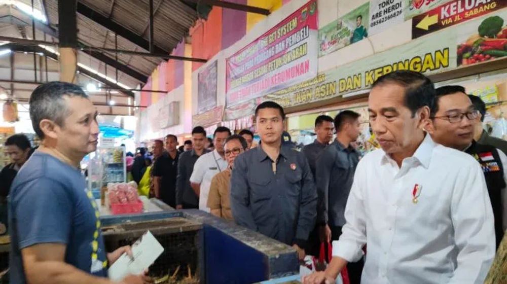 Presiden Jokowi Pasar Cihapit 