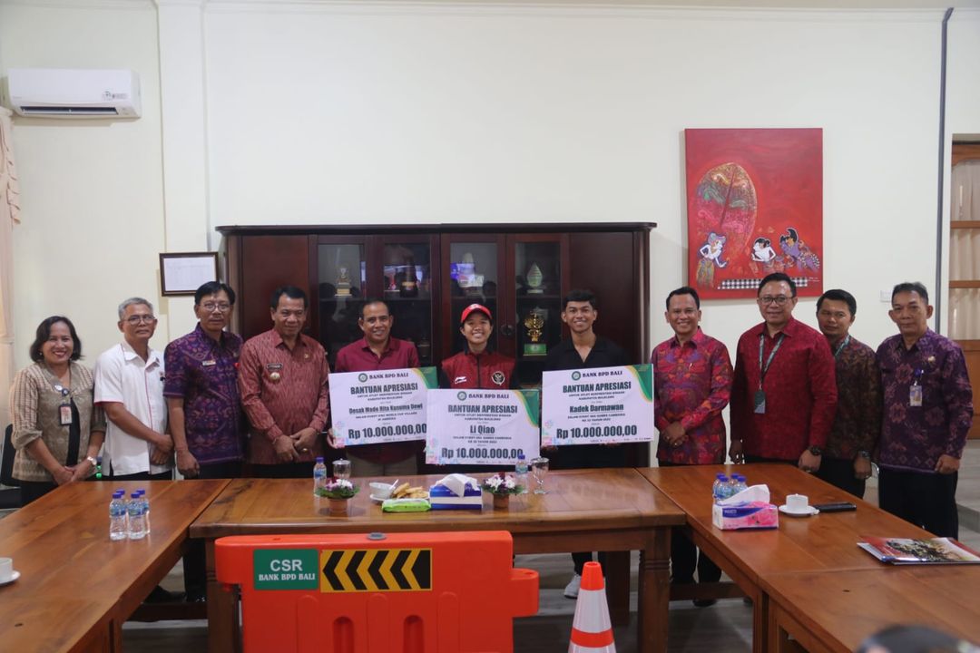 Atlet Internasional Asal Buleleng Bali dapat CSR dari BPD Bali 