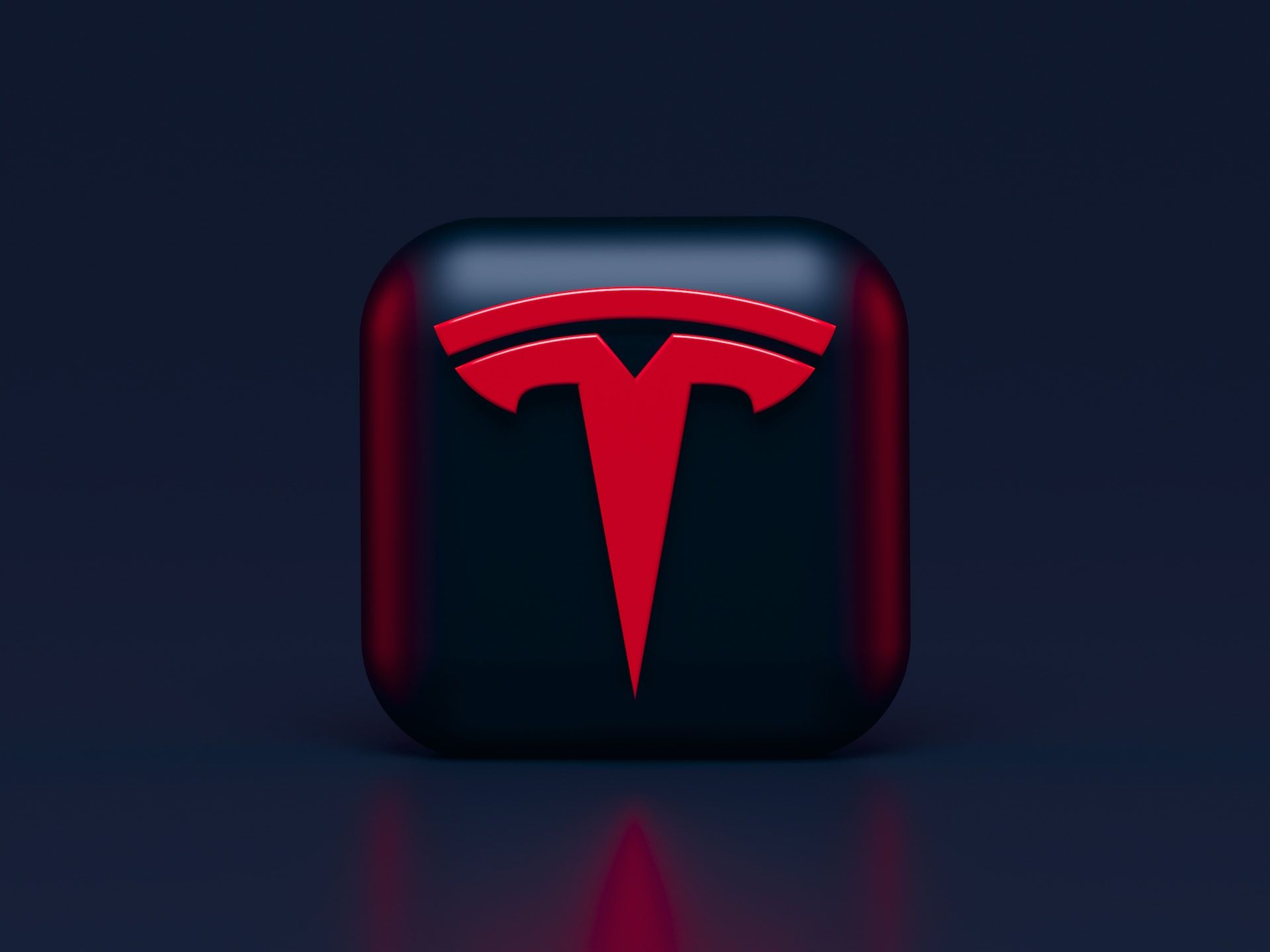 Ilustrasi logo Tesla
