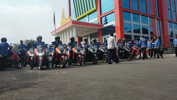 126 Lurah Bandarlampung Terima Kendaraan Dinas