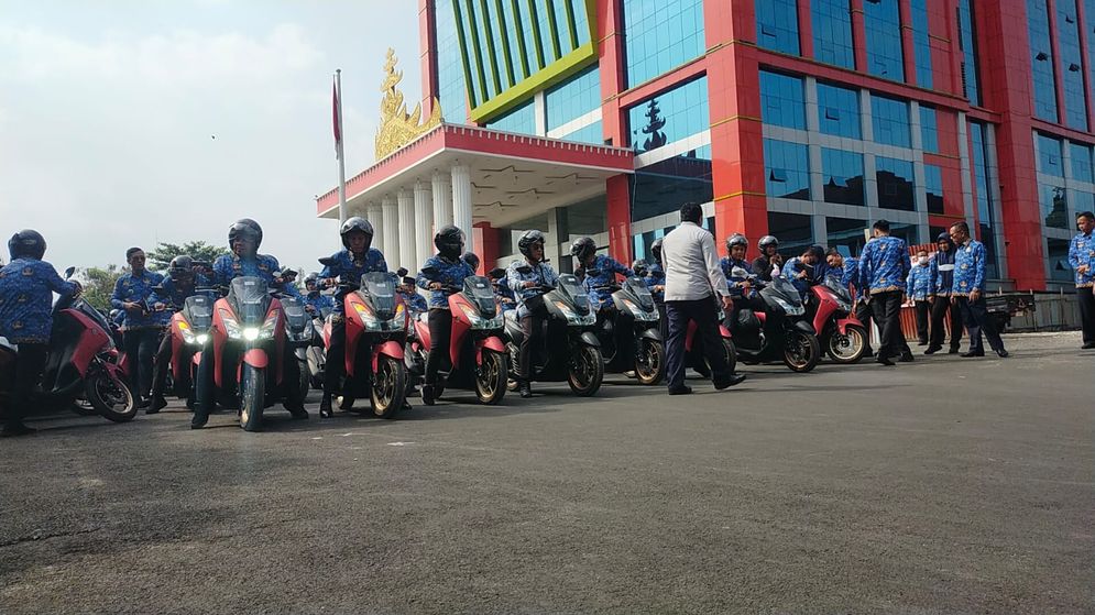 Sebanyak 126 lurah di Kota Bandarlampung menerima kendaraan baru. 