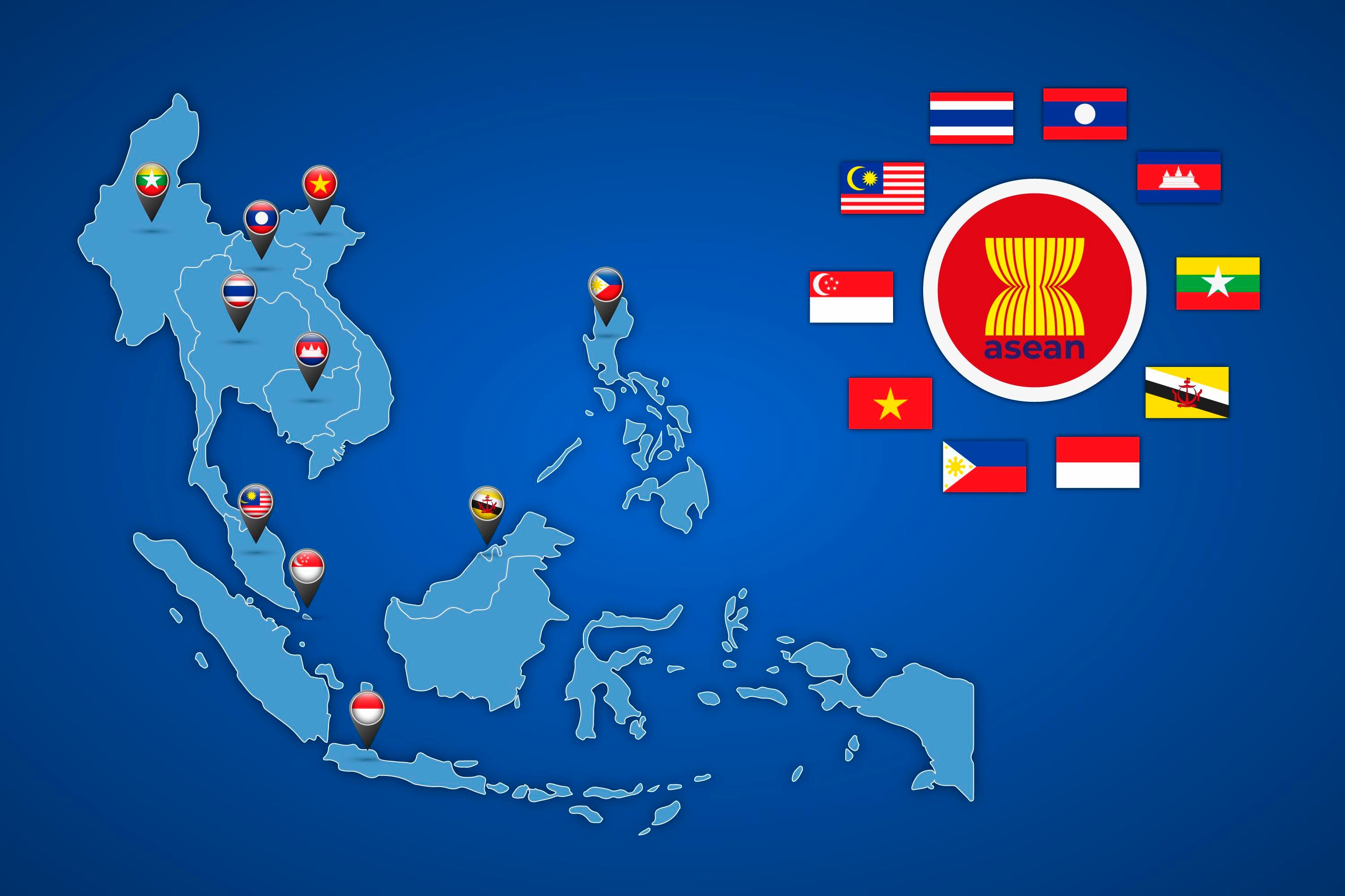 Peta negara ASEAN
