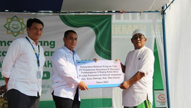 PTPN Grup Berikan Bantuan Pembangunan 5 Ruang Kelas dan Asrama Pondok Senilai Rp600 juta
