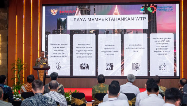 Kemenperin Raih Opini WTP 15 Kali Berturut-turut