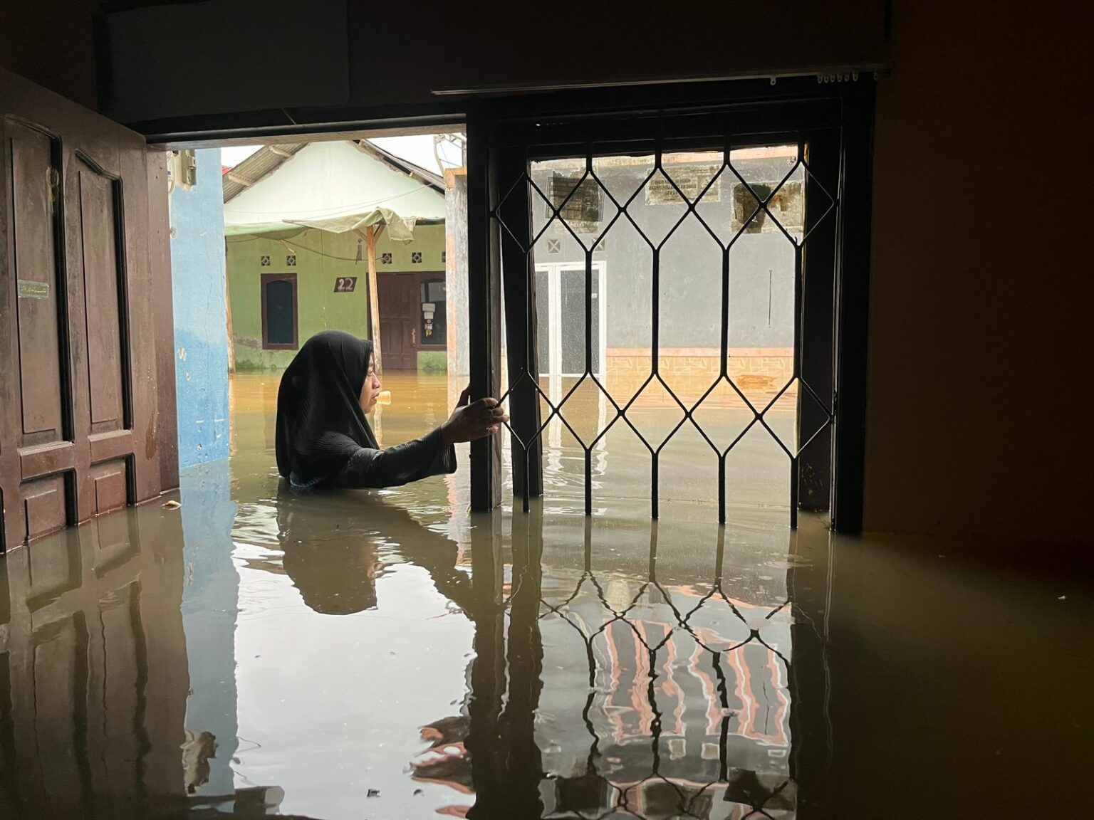 14 Rumah RT 52 Kelurahan Gunung Bahagia Terendam Banjir