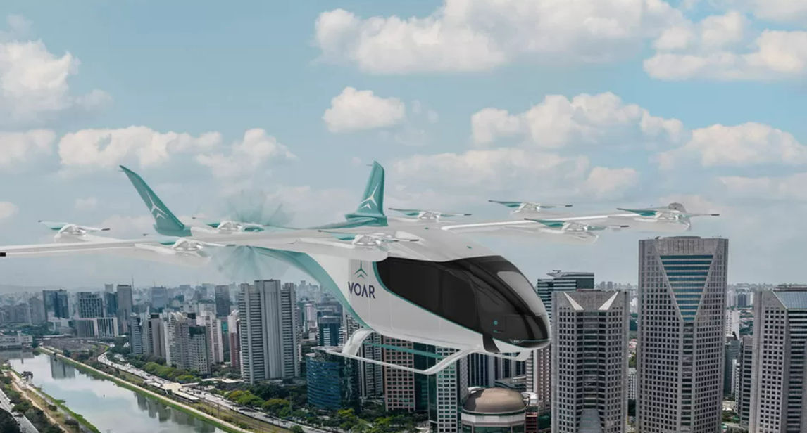 Eve merilis gambar tentang bagaimana pesawat masa depan terlihat dalam penerbangan