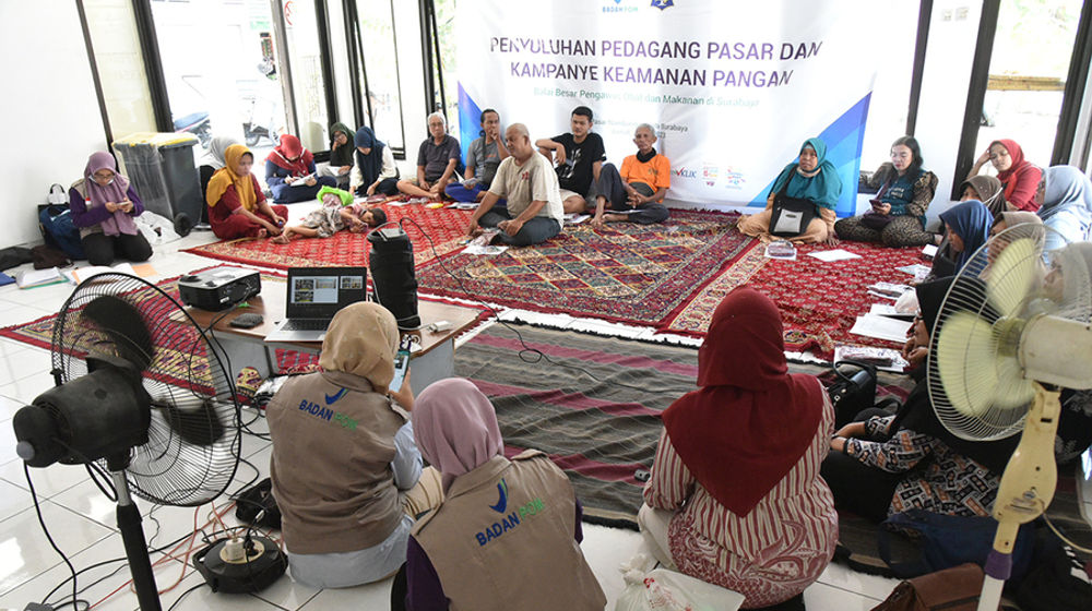 Jamin Keamanan dan Mutu Pangan Olahan, BPOM Gandeng Pemkot Surabaya Beri Penyuluhan untuk Pedagang Pasar