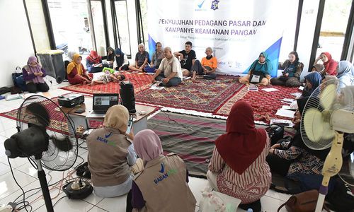 Jamin Keamanan dan Mutu Pangan Olahan, BPOM Gandeng Pemkot Surabaya Beri Penyuluhan untuk Pedagang Pasar
