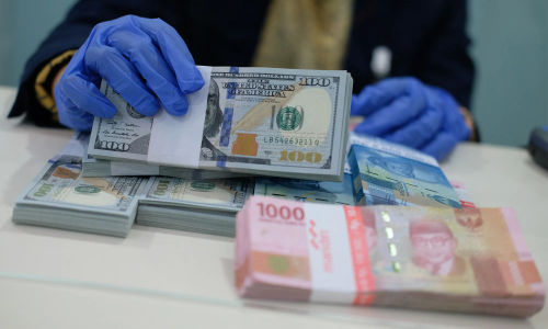 Ilustrasi kurs Rupiah terhadap Dolar AS