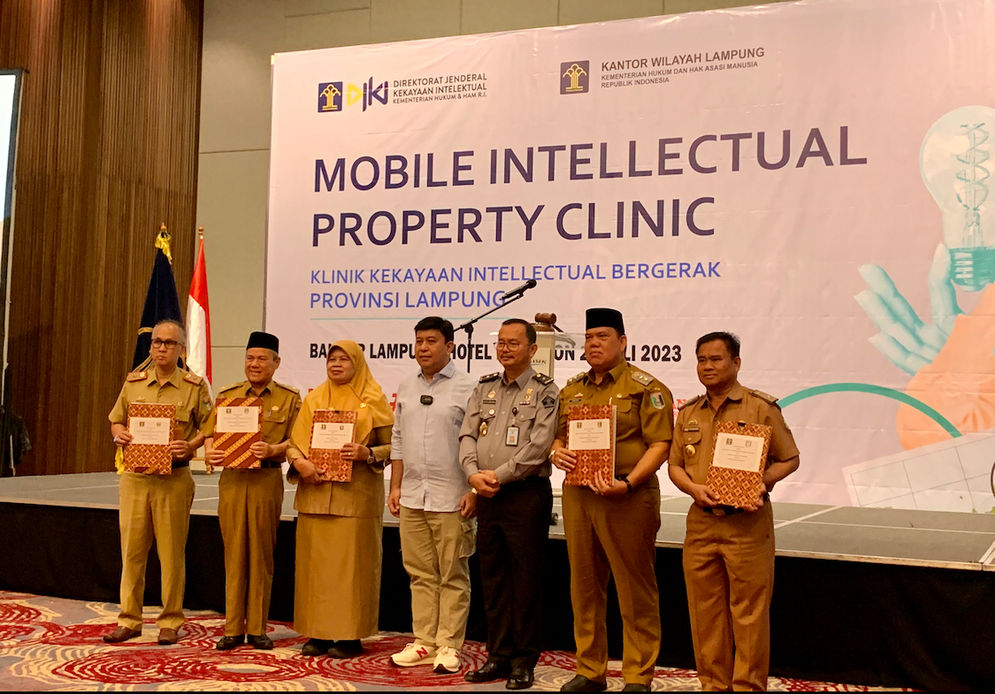 Kemenkumham Lampung bersama DJKI menggelar Mobile Intelectual Property Clinic Tahun 2023.