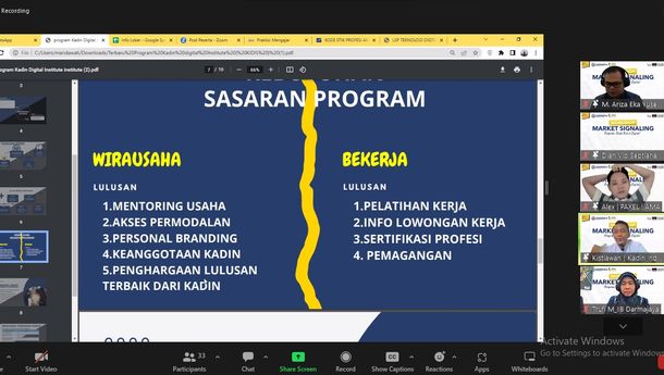 Prodi Bisnis Digital IIB Darmajaya Gelar Workshop Market Signaling