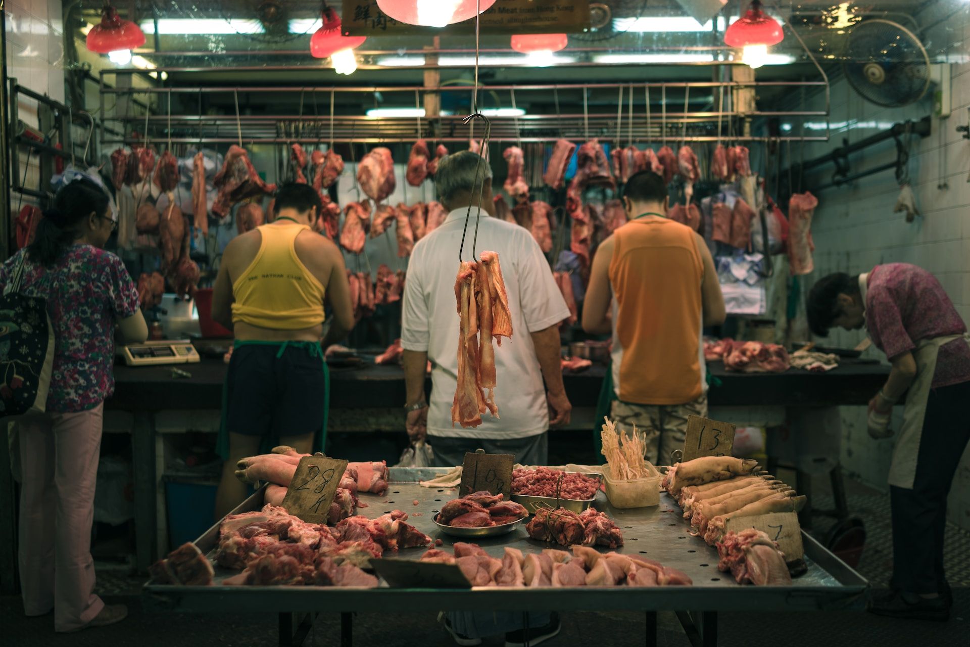 Ilustrasi pasar daging