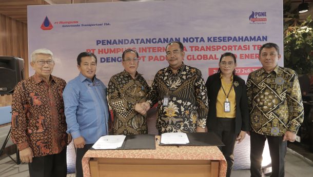 Humpuss Intermoda serta Padoma Global Neo Energi Tekan Nota Kesepahaman untuk Layanan Transportasi LNG dari Papua