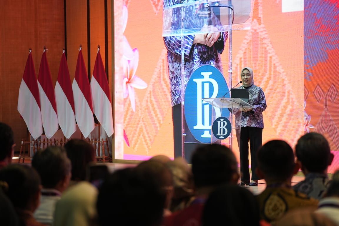 Deputi Gubernur Bank Indonesia, Aida S. Budiman dalam Talk Show Export di Jakarta pada Jumat, 28 Juli 2023. 