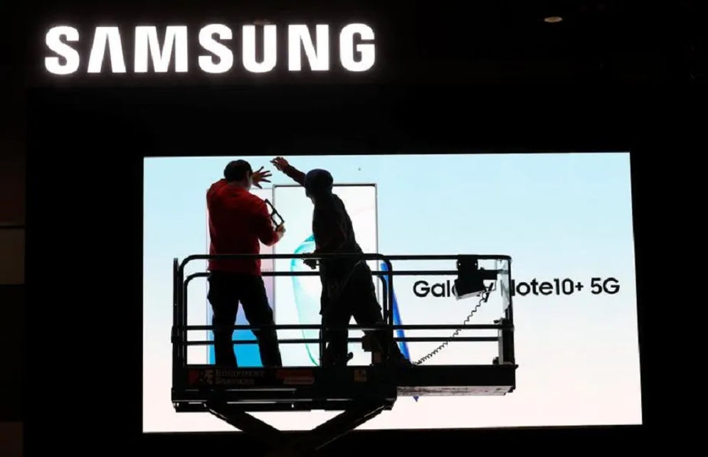 Ilustrasi logo Samsung