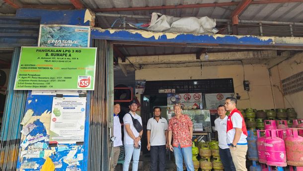 Sidak LPG 3 Kg, Pertamina Pastikan Ketersediaan di Lampung Aman