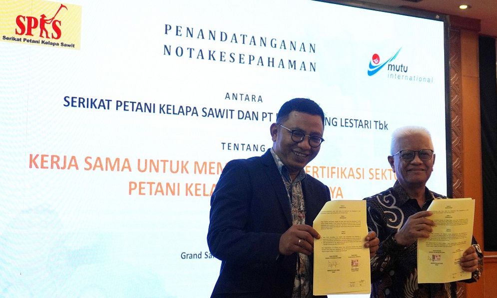 SPKS dan MUTU International menandatangani nota kesepahaman bersama memfasilitasi sertifikasi sektor kelapa sawit 