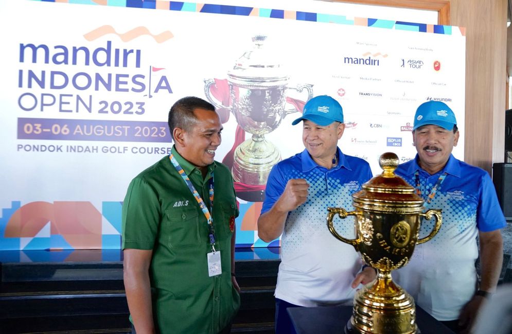Konferensi Pers Mandiri Indonesia Open 2023 di Jakarta