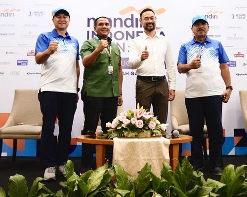 Konferensi Pers Mandiri Indonesia Open 2023 di Jakarta