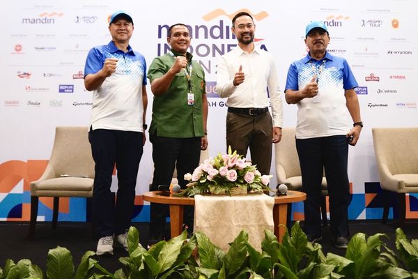 Konferensi Pers Mandiri Indonesia Open 2023 di Jakarta