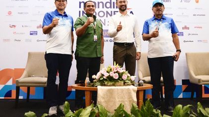 Konferensi Pers Mandiri Indonesia Open 2023 di Jakarta