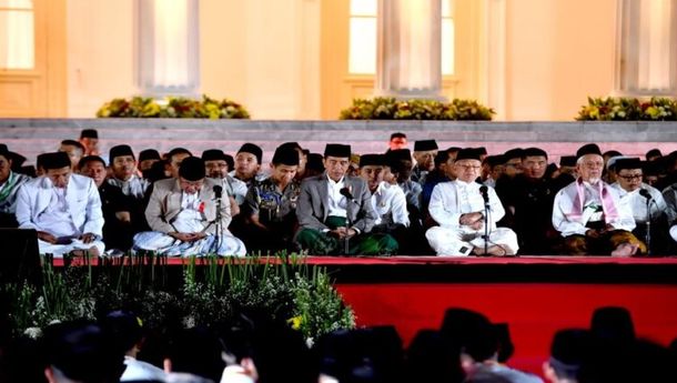 Presiden Hadiri Zikir dan Doa Kebangsaan untuk Peringatan HUT Ke-78 Kemerdekaan RI