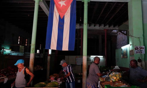 Orang-Orang mMembeli Sayuran di Pasar Umum di Havana, Kuba