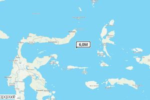Pusat gempa berada di laut 117 km Tenggara Bolaang Mongondo Timur