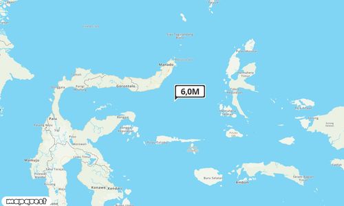 Pusat gempa berada di laut 117 km Tenggara Bolaang Mongondo Timur
