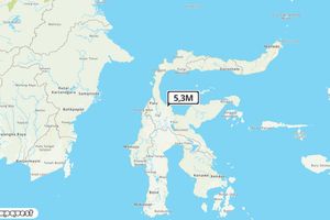 Pusat gempa berada di darat 47 km Timur Laut Sigi