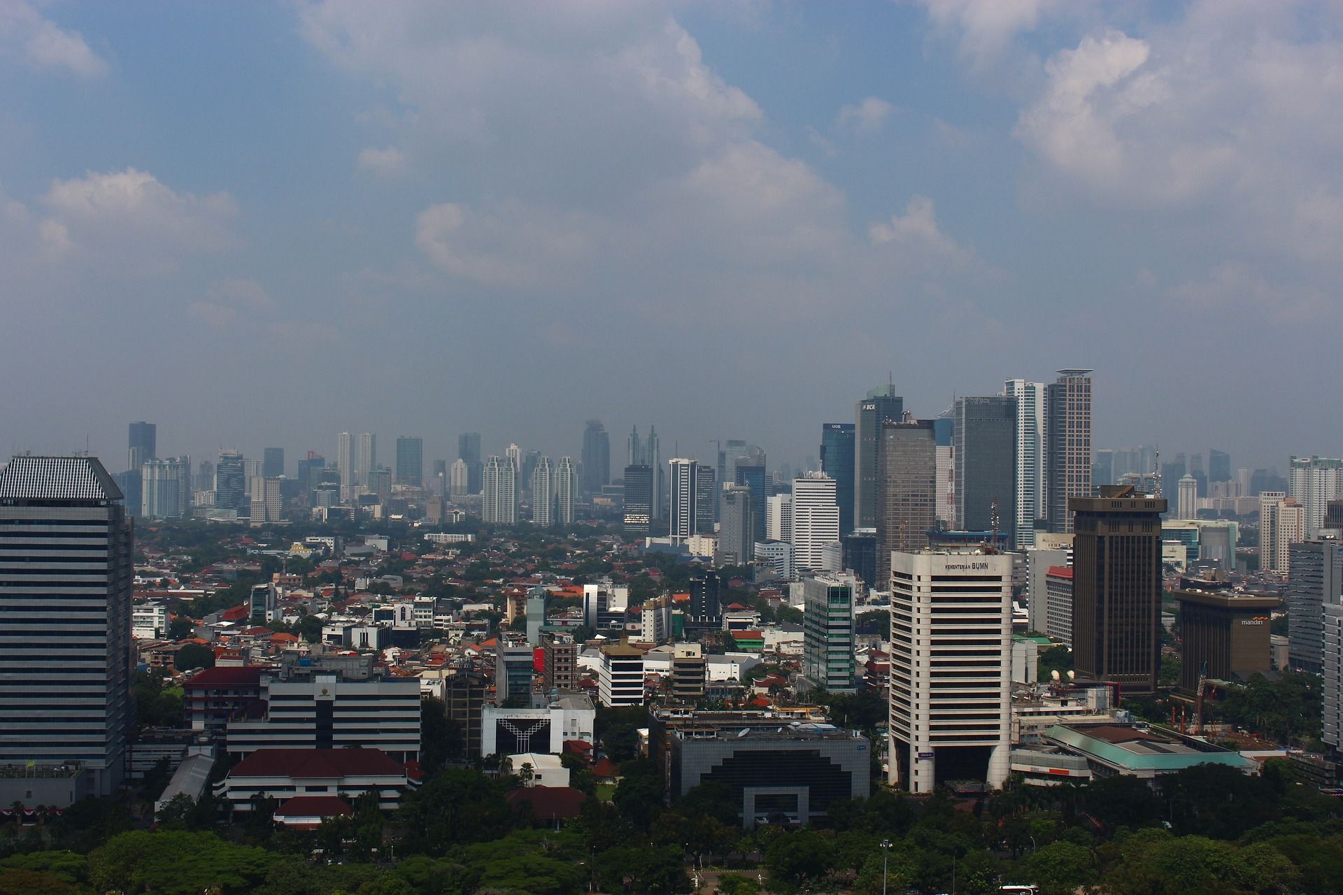 Ilustrasi polusi di kawasan Jakarta