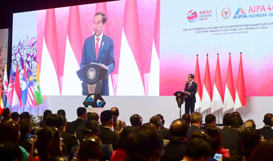 Presiden Joko Widodo Membuka Sidang Umum ke-44 ASEAN Inter-Parliamentary Assembly (AIPA)