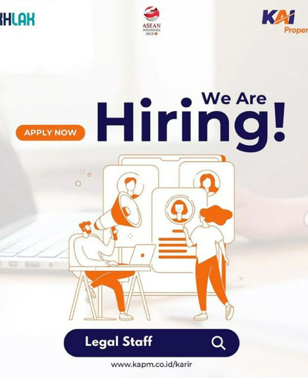 Job Hunter Buruan Apply! KAI Properti Buka Lowongan untuk Posisi Legal Staff