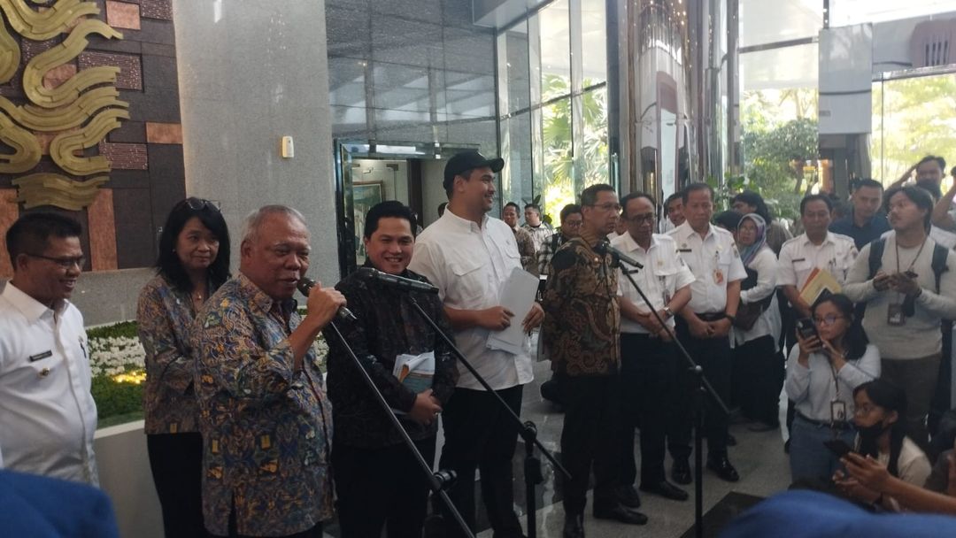 Meteri PUPR, Menteri Pemuda olahraga dan Menteri BUMN 