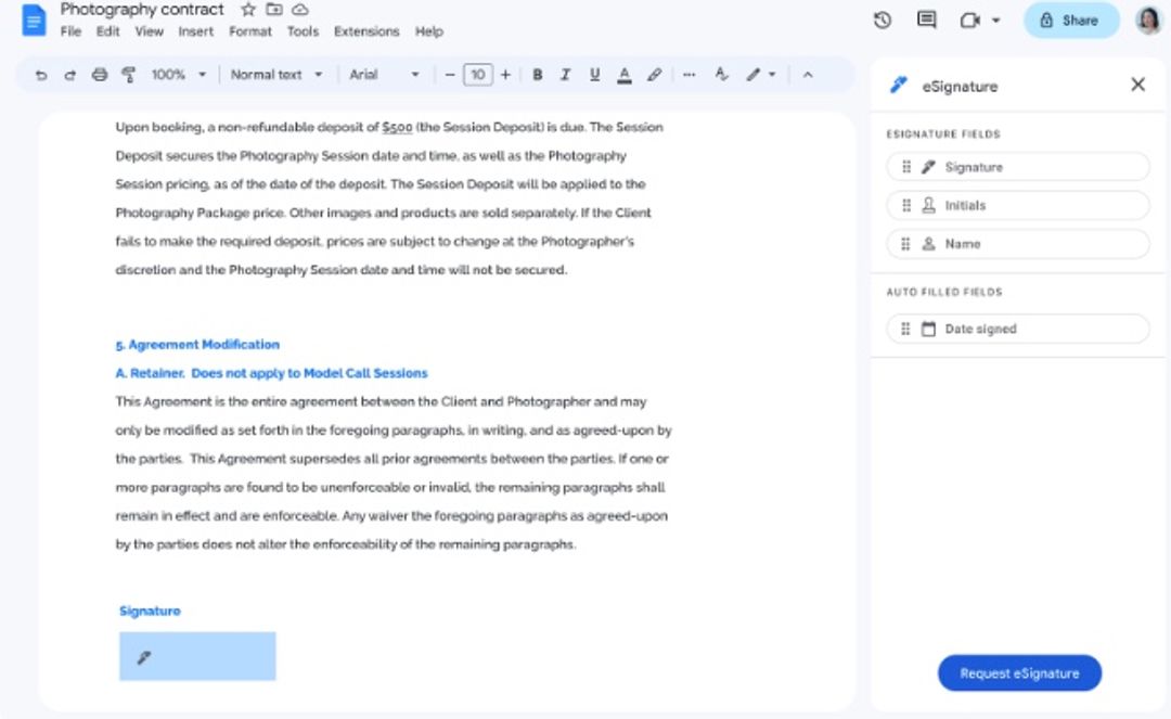 Makin Canggih! Google Workspace Perkenalkan Tanda Tangan Elektronik atau eSignature di Google Docs 