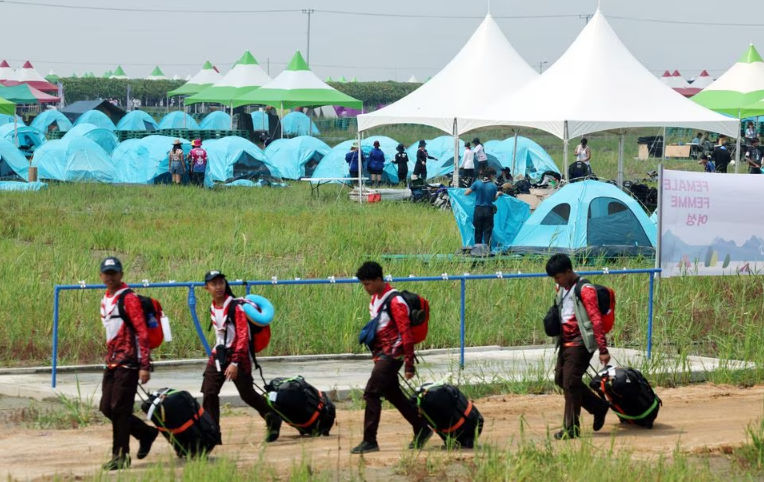 Peserta Jambore Pramuka Dunia ke-25, di Korea Selatan