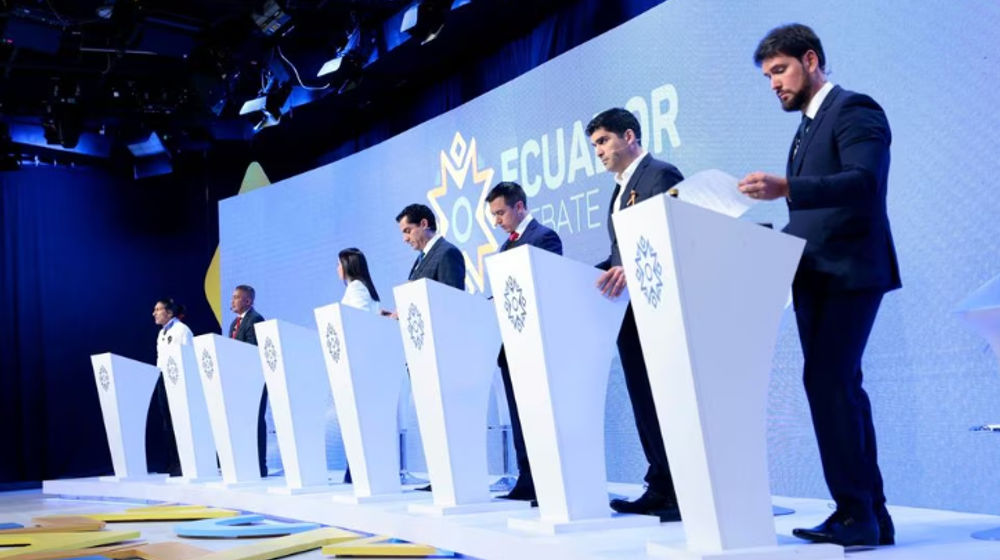 Calon Presiden Menghadiri Debat Presiden, di Quito, Ekuador