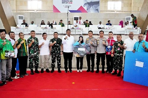 Bobby Nasution Saat Membuka Open Turnament Karate Championship U21 IMT-GT CUP I 2023.