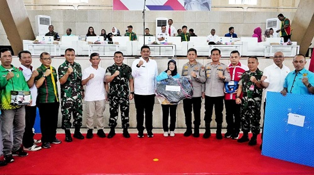 Bobby Nasution Saat Membuka Open Turnament Karate Championship U21 IMT-GT CUP I 2023