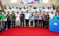 Bobby Nasution Saat Membuka Open Turnament Karate Championship U21 IMT-GT CUP I 2023