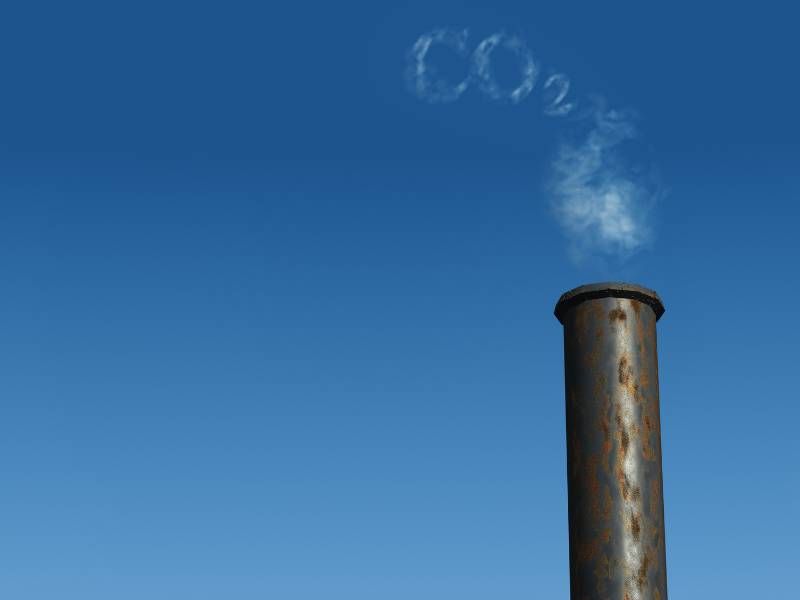 Ilustrasi emisi karbon.