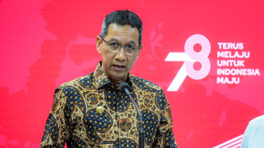 Pj Gubernur DKI Jakarta Heru Budi Hartono dalam rapat terbatas yang dipimpin Presiden Joko Widodo di Istana Merdeka Jakarta, pada Senin, 14 Agustus 2023.