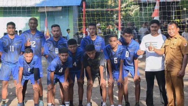 Karang Taruna  Bersama Pemdes Tana Duen Gelar Turnamen Bola Voli